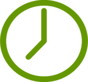 Clock sign and time after which you can drink alcohol after antibiotics.